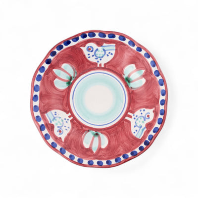 צלחת קינוח צבעונית קמפניה