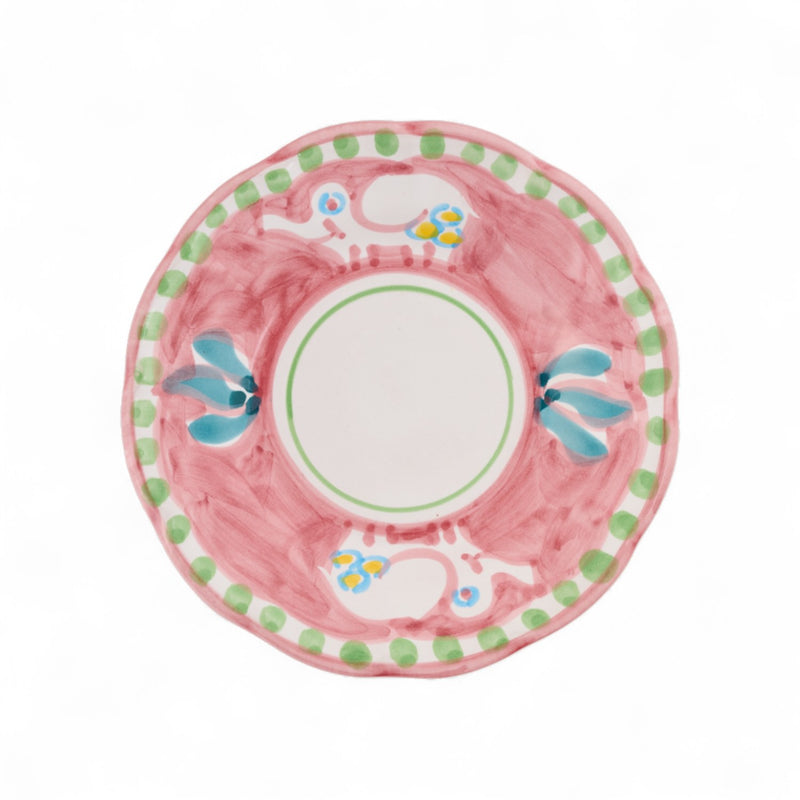 צלחת קינוח צבעונית קמפניה