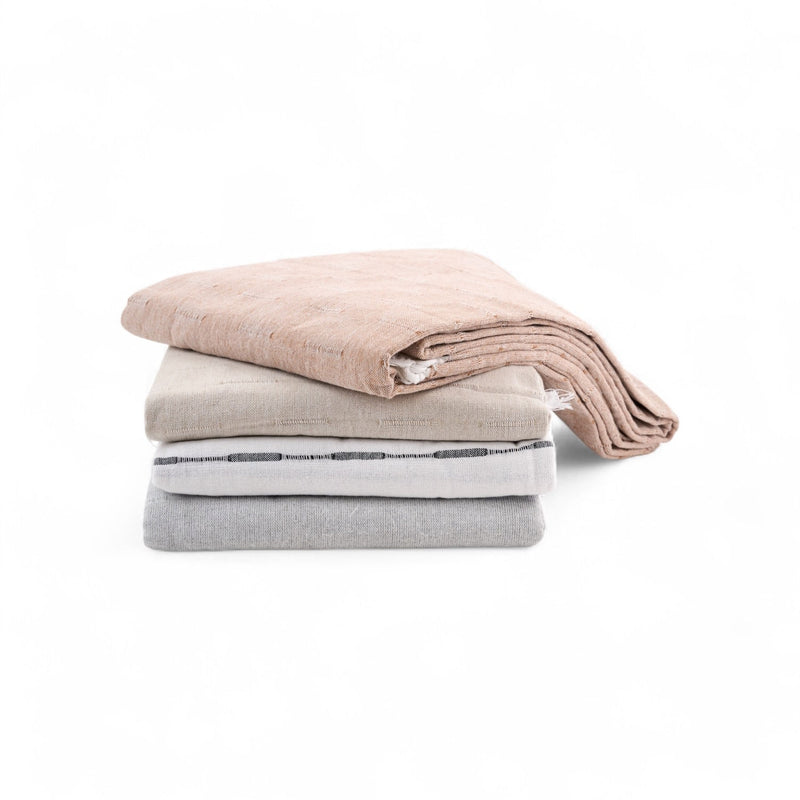 Tablecloth Natural Lines/Fringes