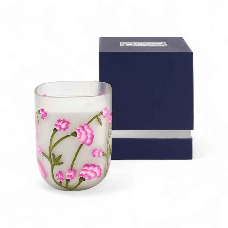 Marigold Flowers Square Candle with Santal Scent