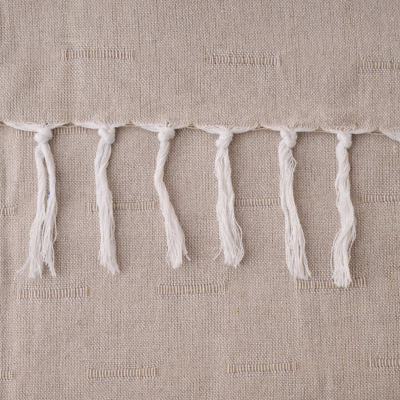 Tablecloth Natural Lines/Fringes