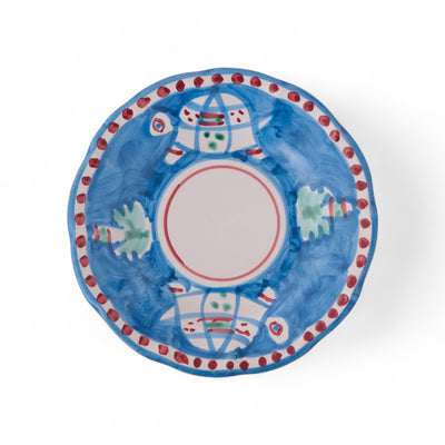 צלחת קינוח צבעונית קמפניה