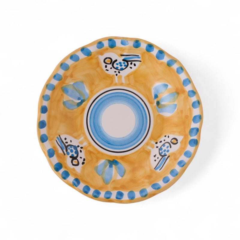 צלחת קינוח צבעונית קמפניה