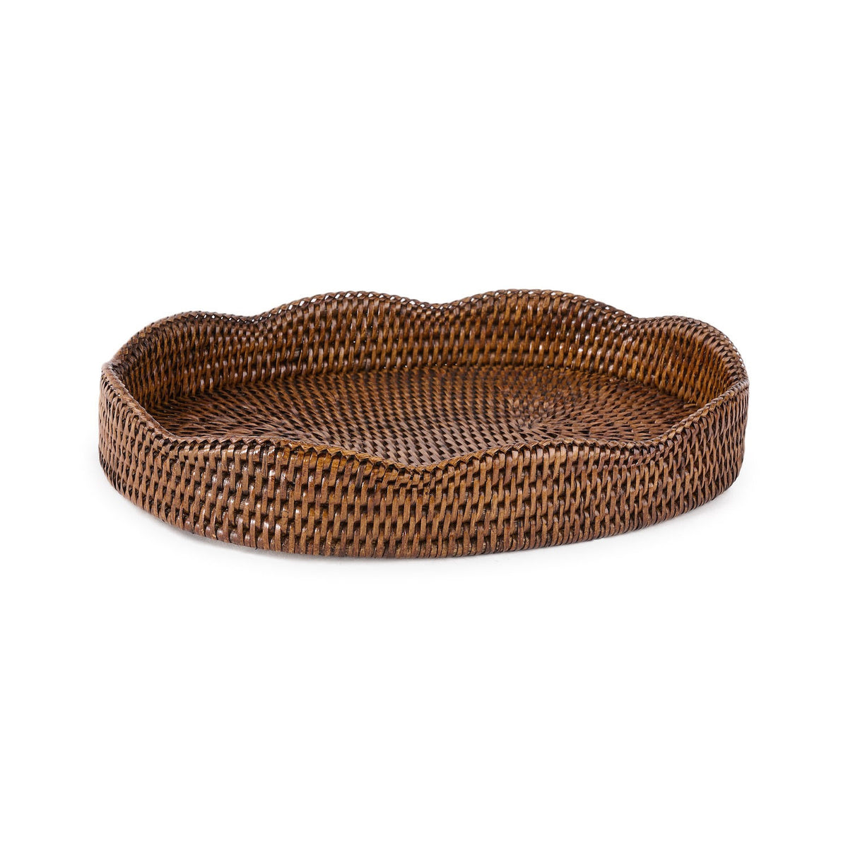 Flower Rattan Tray
