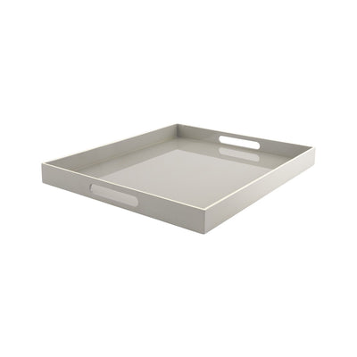 Rectangular Lacquer Tray with Handles 45x38 - Khaki Green