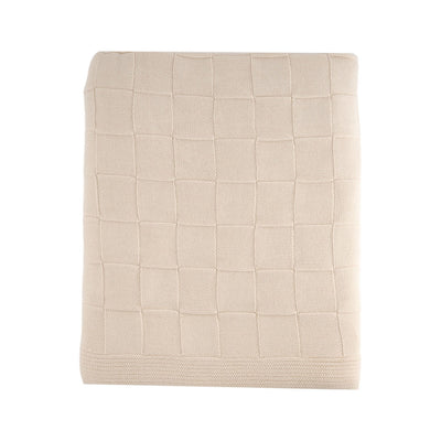 Knitted Squares Throw