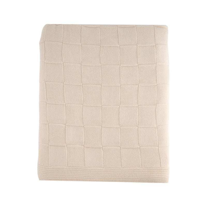 Knitted Squares Throw