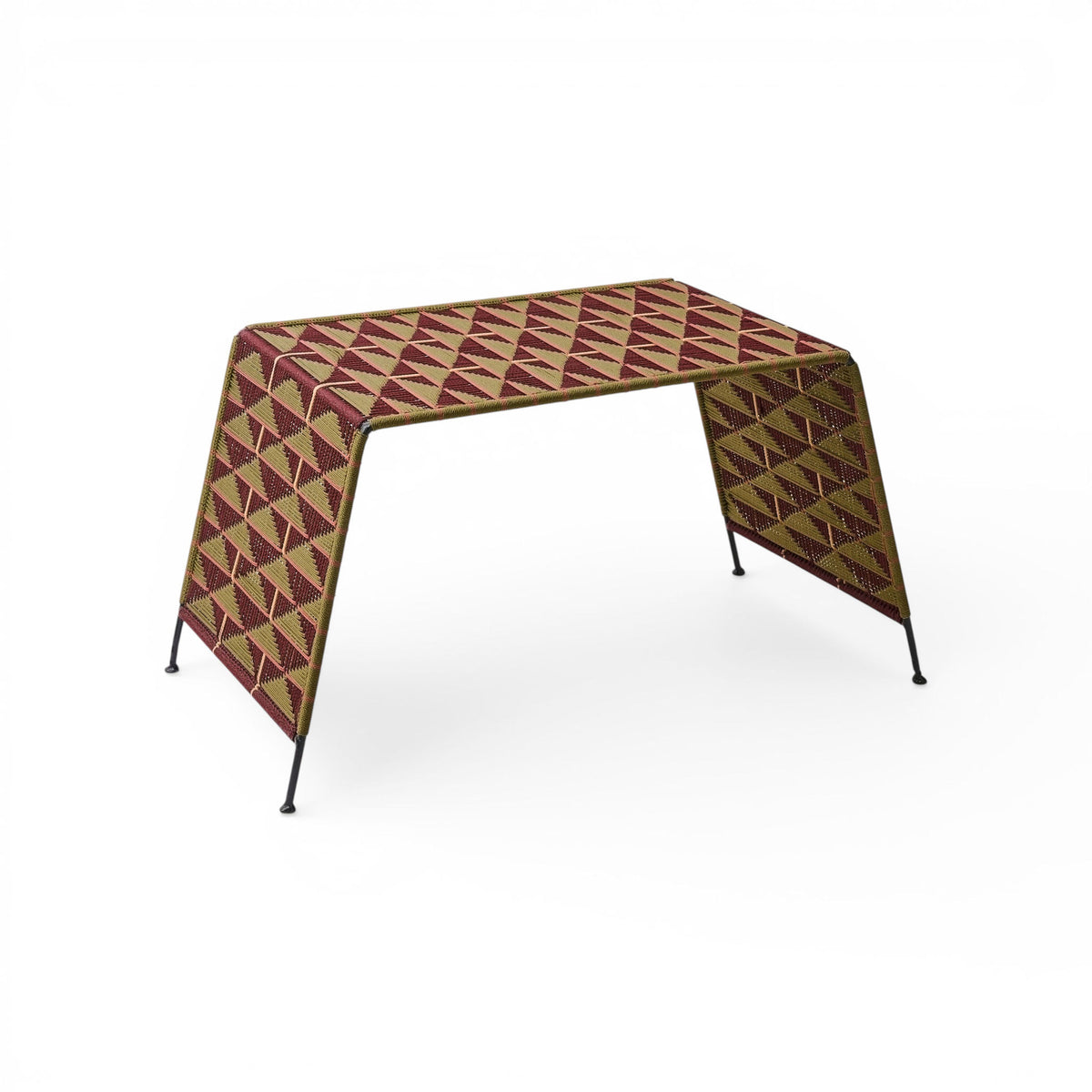 Set of 2 nesting tables - Red & Bordeaux