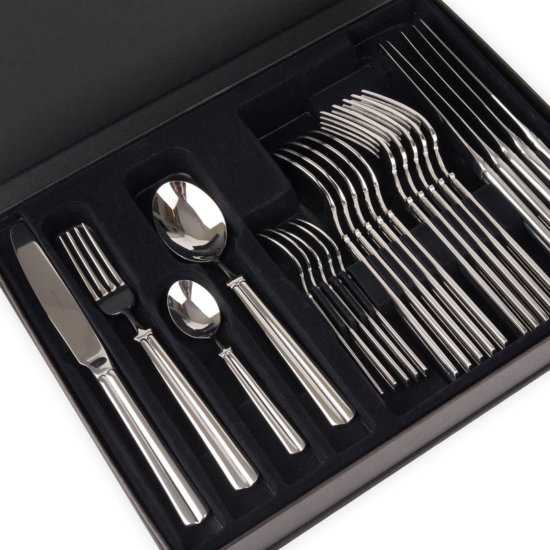 Cutlery Brooklyn Matte Black 24pcs
