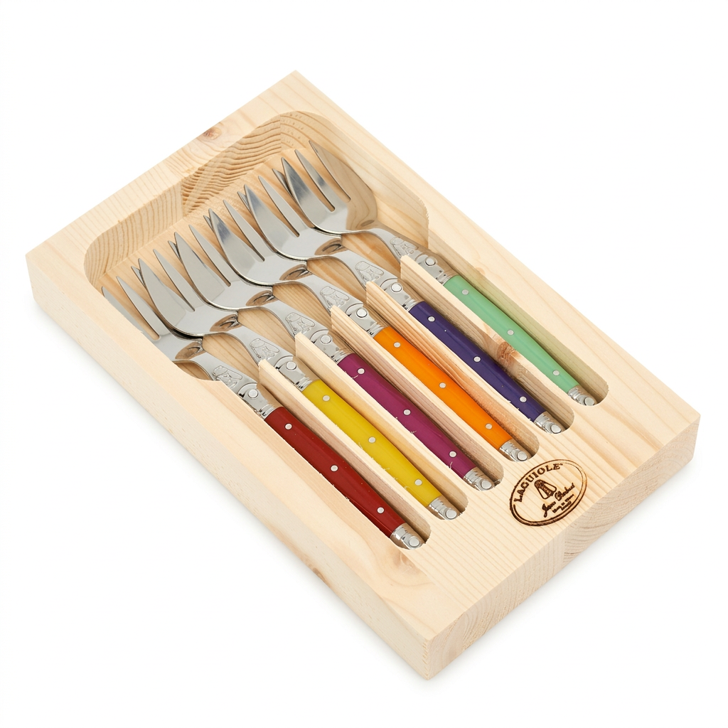 Boxed Set for 6 Cake Forks - Fruit