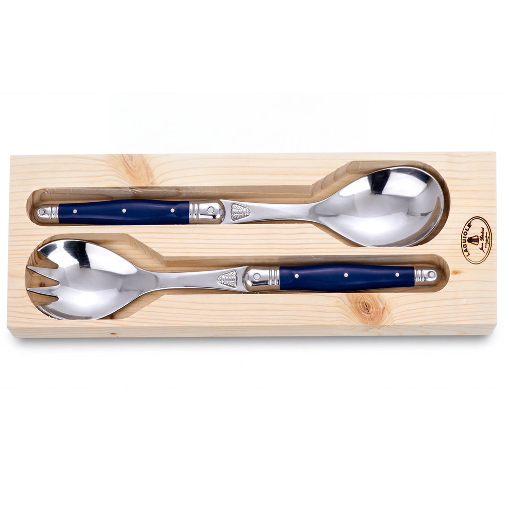 Boxed Salad Servers - Blue