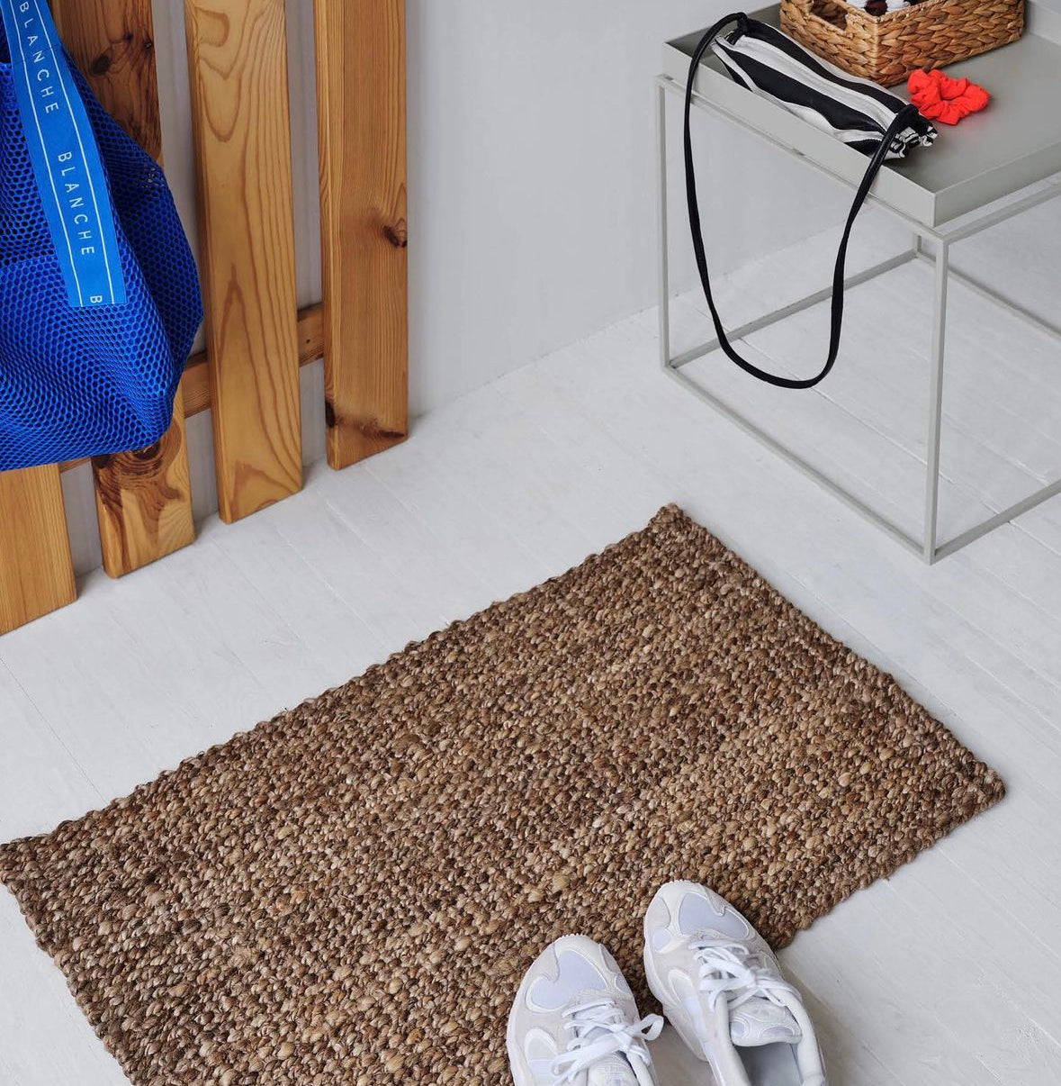 Doormat Hand Woven Jute 60x90 cm