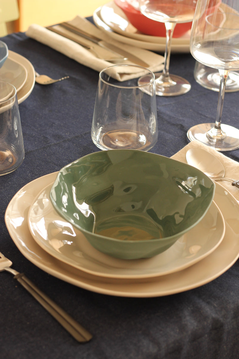 Organic Stoneware Small Serving Bowl