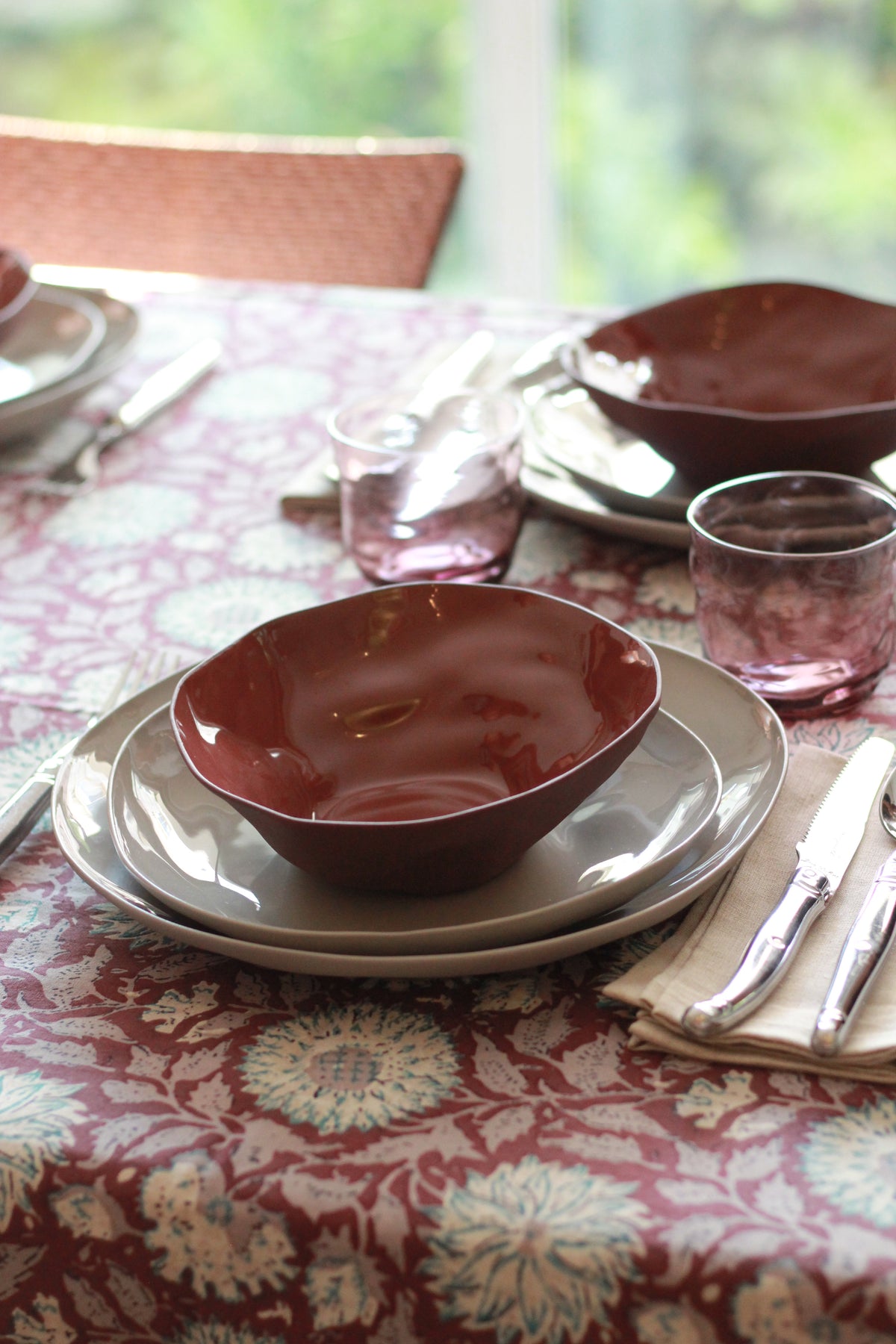 Organic Stoneware Small Serving Bowl