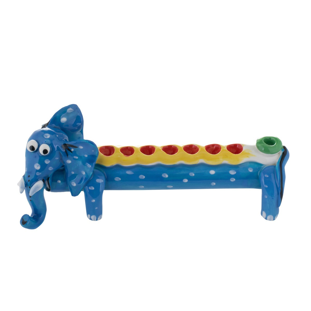 Colorful Hanukkiah Dog Black
