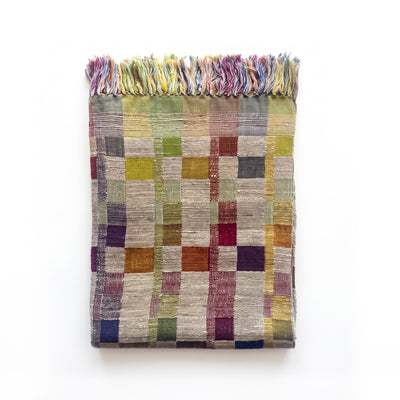 Hand-woven silk&wool Throw Blanket