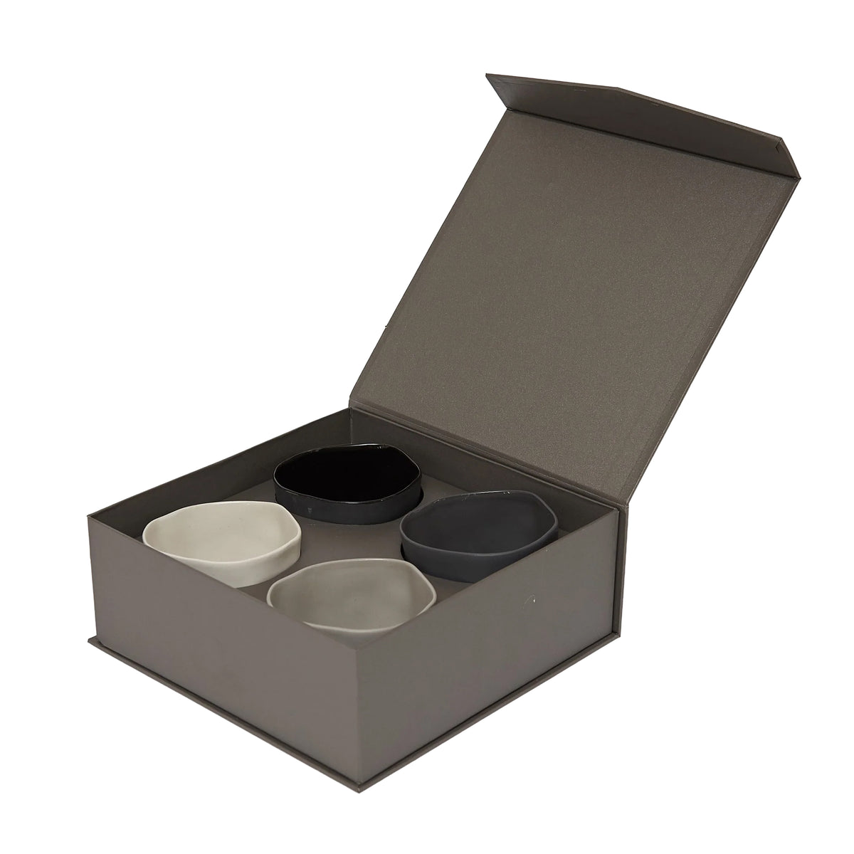 Organic Stoneware Box of 4 Tea Cups