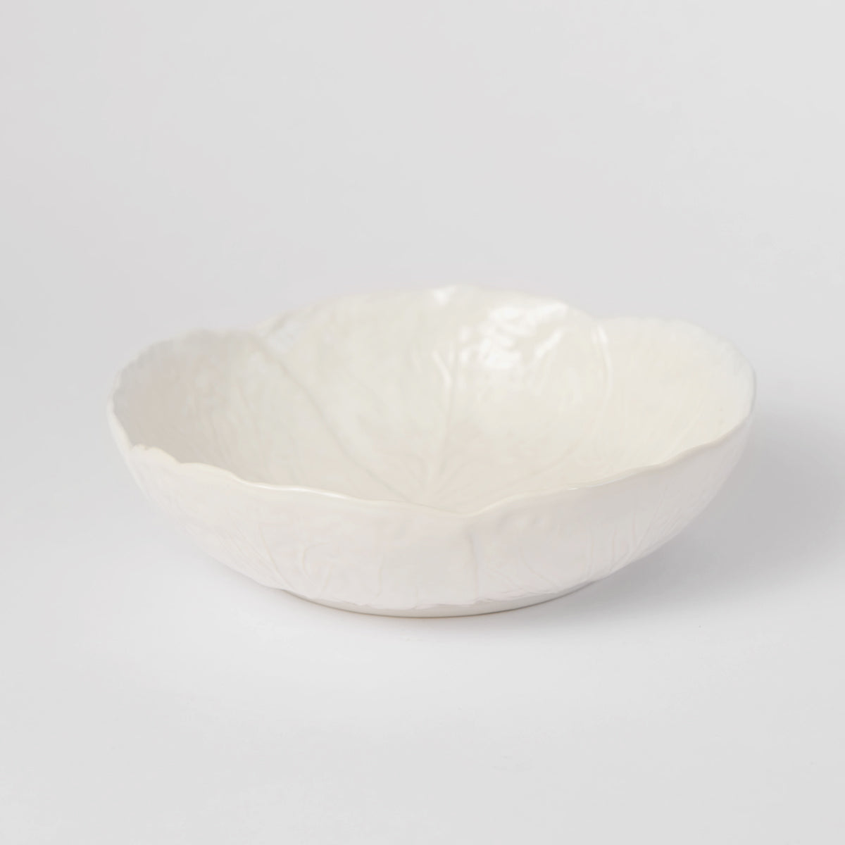 Verde Cabbage Serving Bowl 29cm White