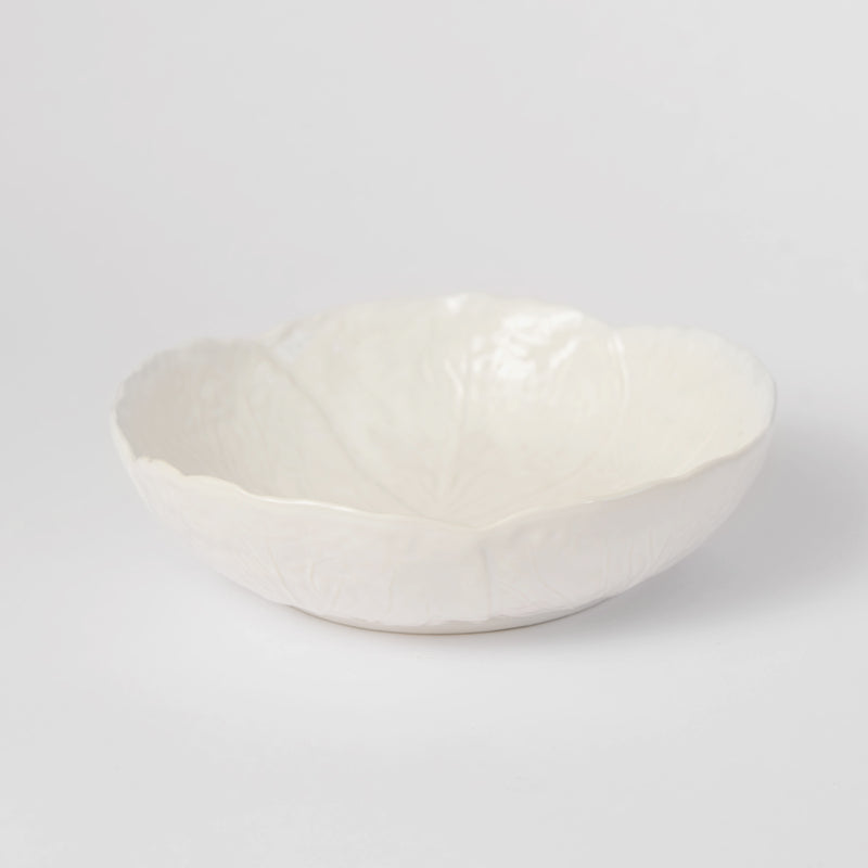 Verde Cabbage Serving Bowl 29cm White