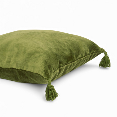 Ocher Velvet Cushion - 45X45 cm