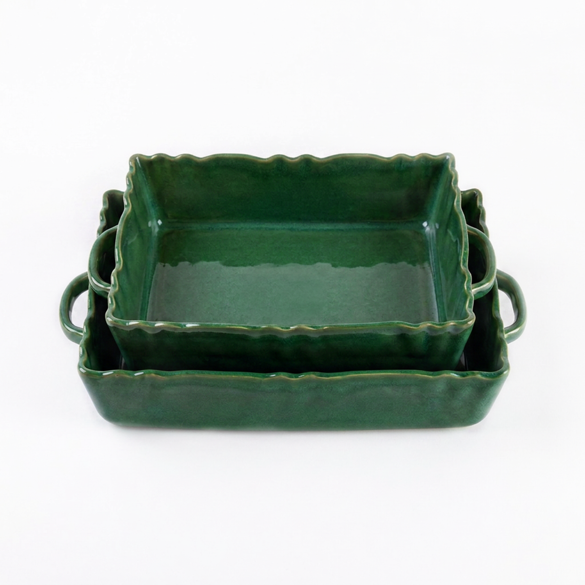 Rectangular Oven Dish Green