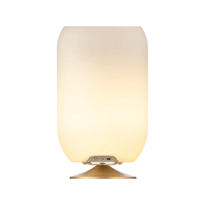 Kooduu Atmos Table Lamp, Bottle Holder and Bluetooth Speaker-Chrome