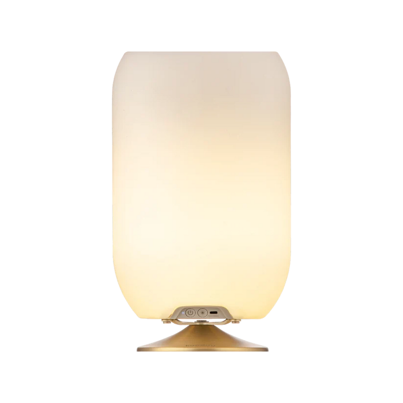 Kooduu Atmos Table Lamp, Bottle Holder and Bluetooth Speaker-Chrome