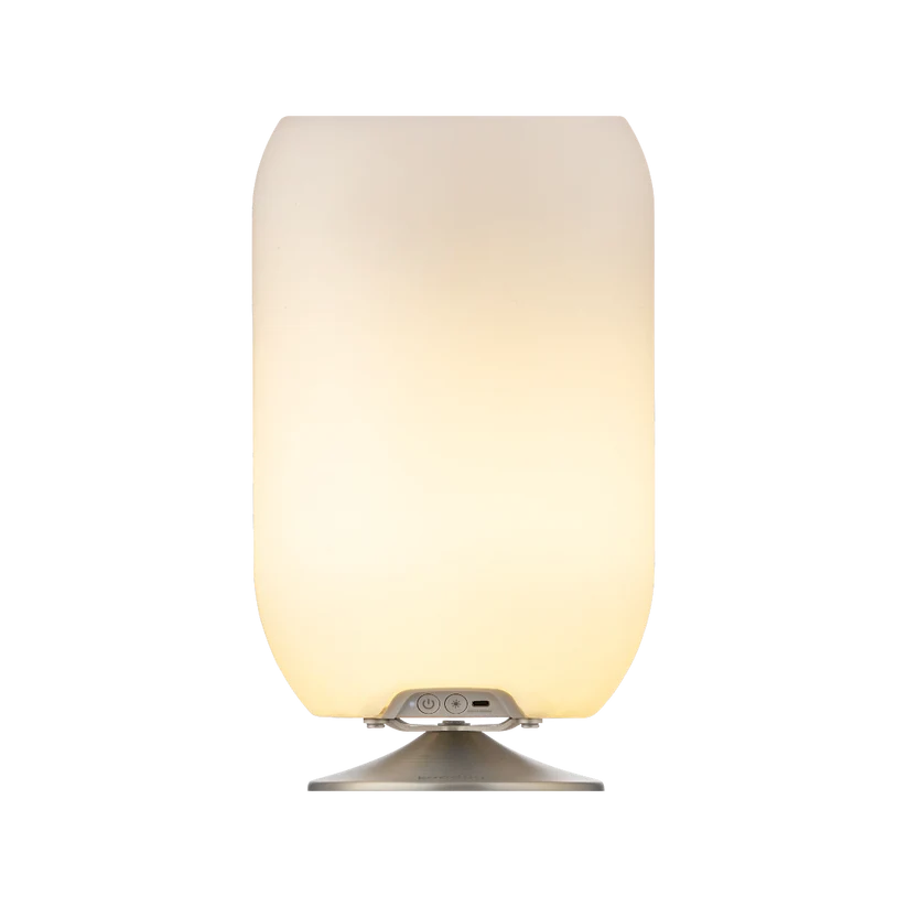 Kooduu Atmos Table Lamp, Bottle Holder and Bluetooth Speaker-Chrome