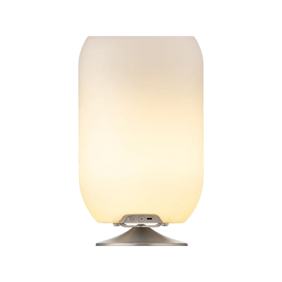 Kooduu Atmos Table Lamp, Bottle Holder and Bluetooth Speaker-Chrome