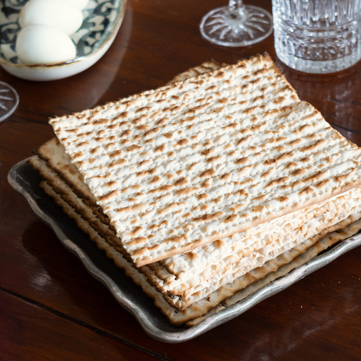 Pompeii Crackle Glaze Square Serving Platter- 22 cm