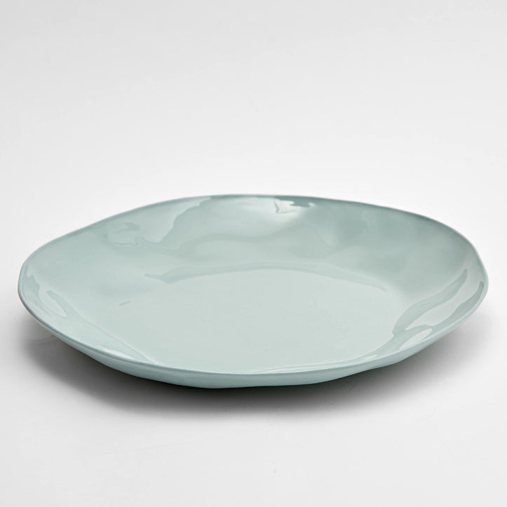 Organic Stoneware Charcoal Round Platter