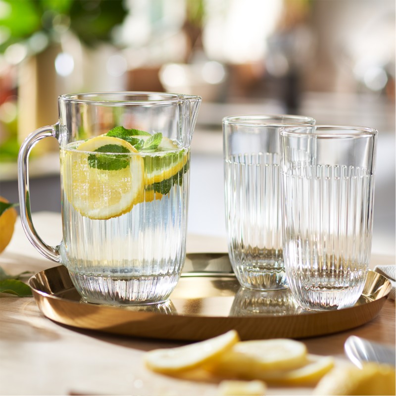 Stripe Tall Glass