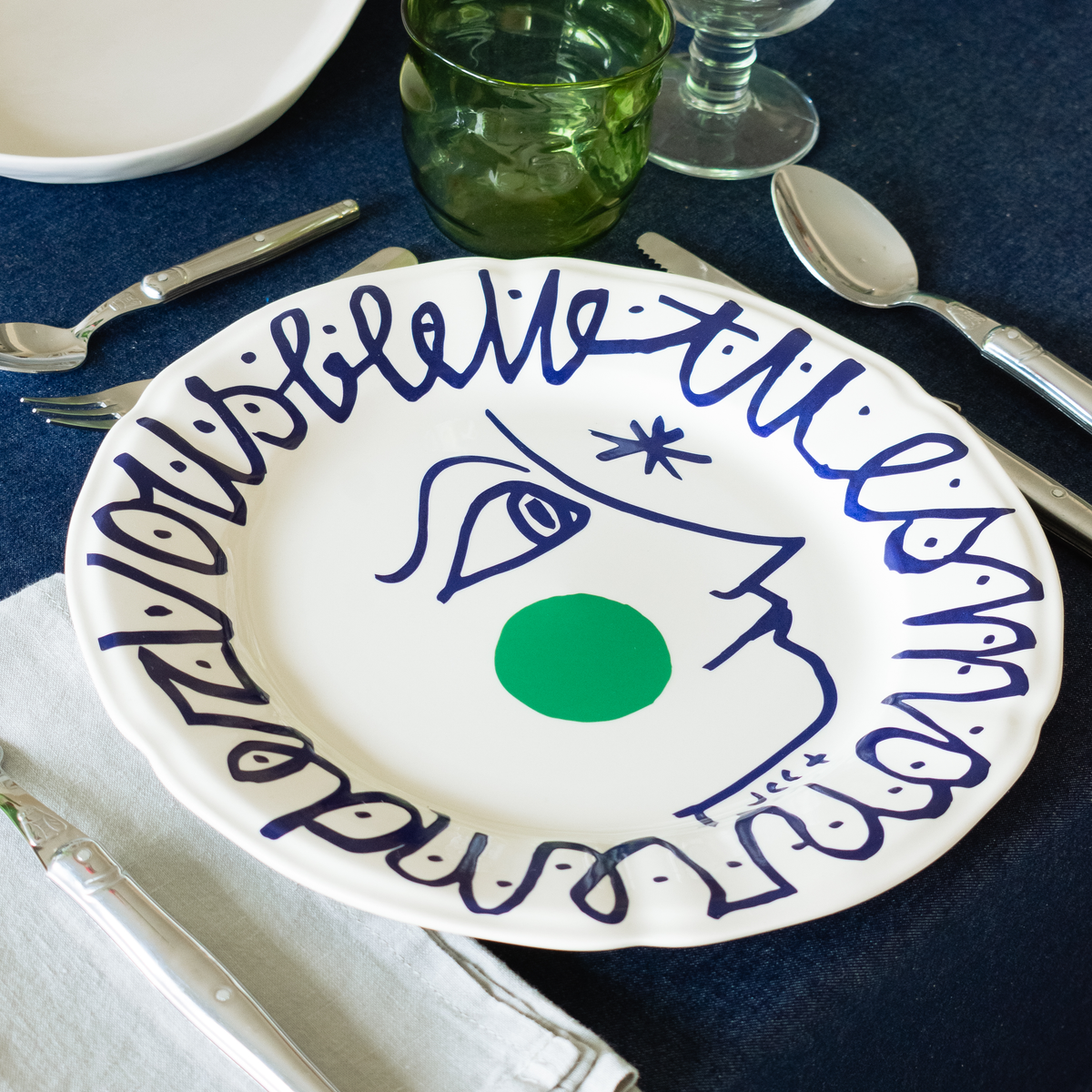 Gien X JCC Dinner Artistic Set of 6