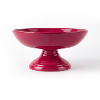 Footed Bowl on a Leg Large | Red
