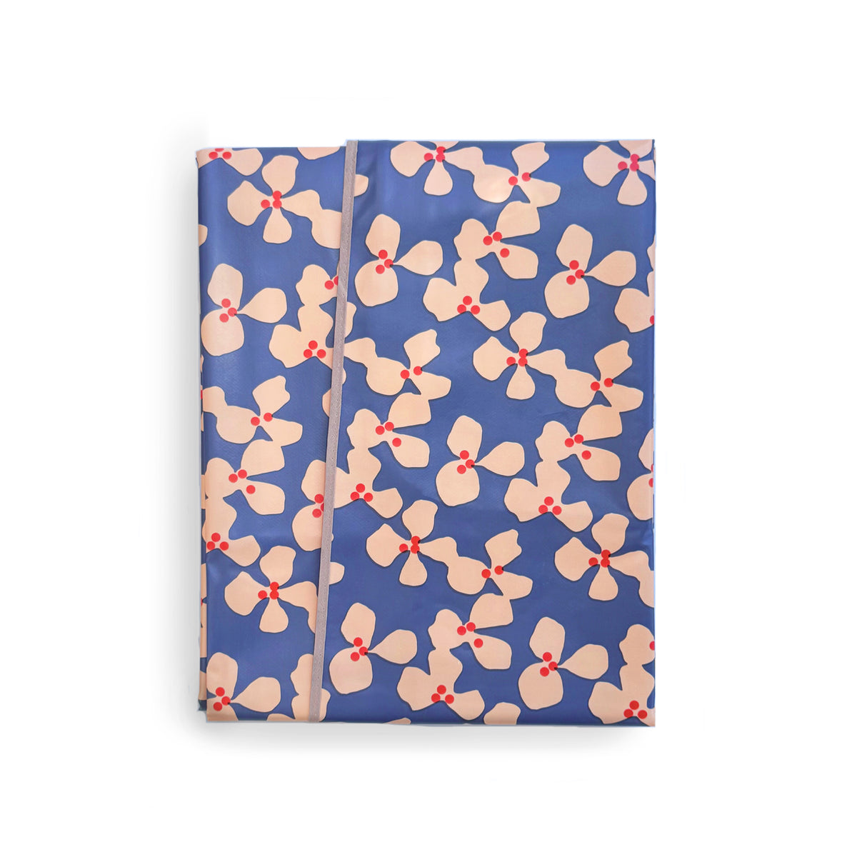 Blue Poppy Flower Waterproof Vinyl Tablecloth