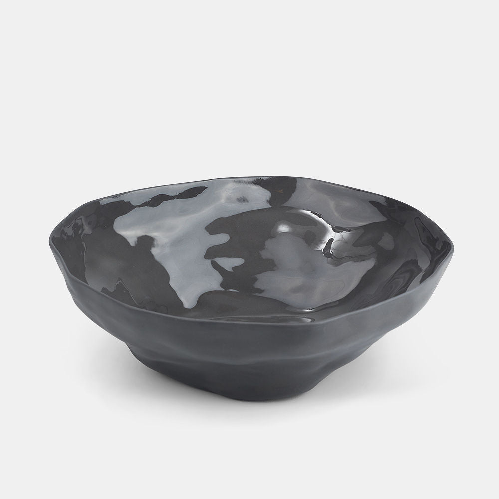 Organic Stoneware Gray Bowl Medium