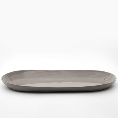 Organic Stoneware Off White Oval Platter