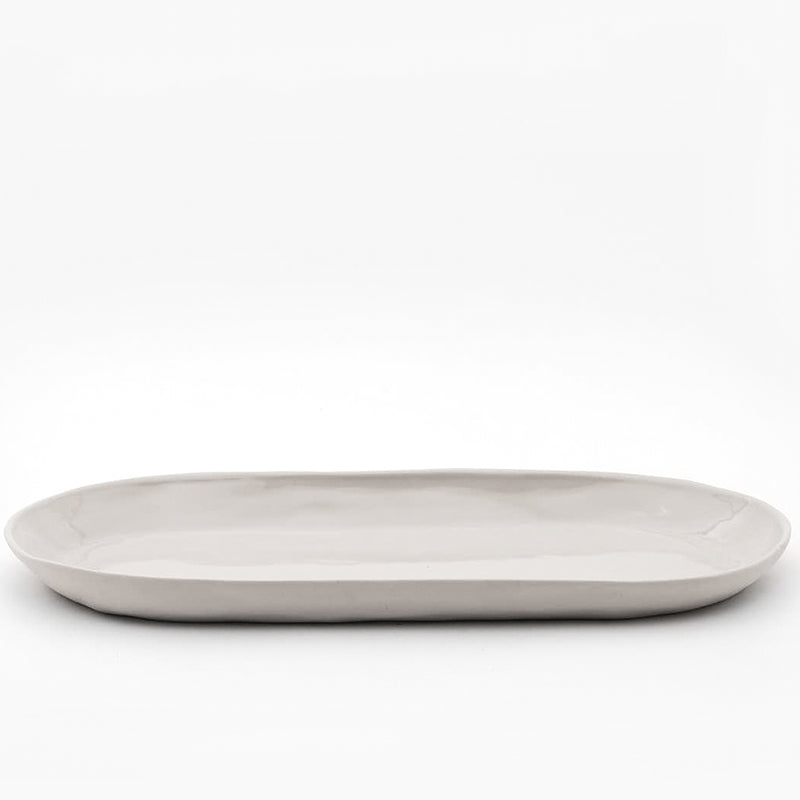 Organic Stoneware Oval Platter 37*18cm
