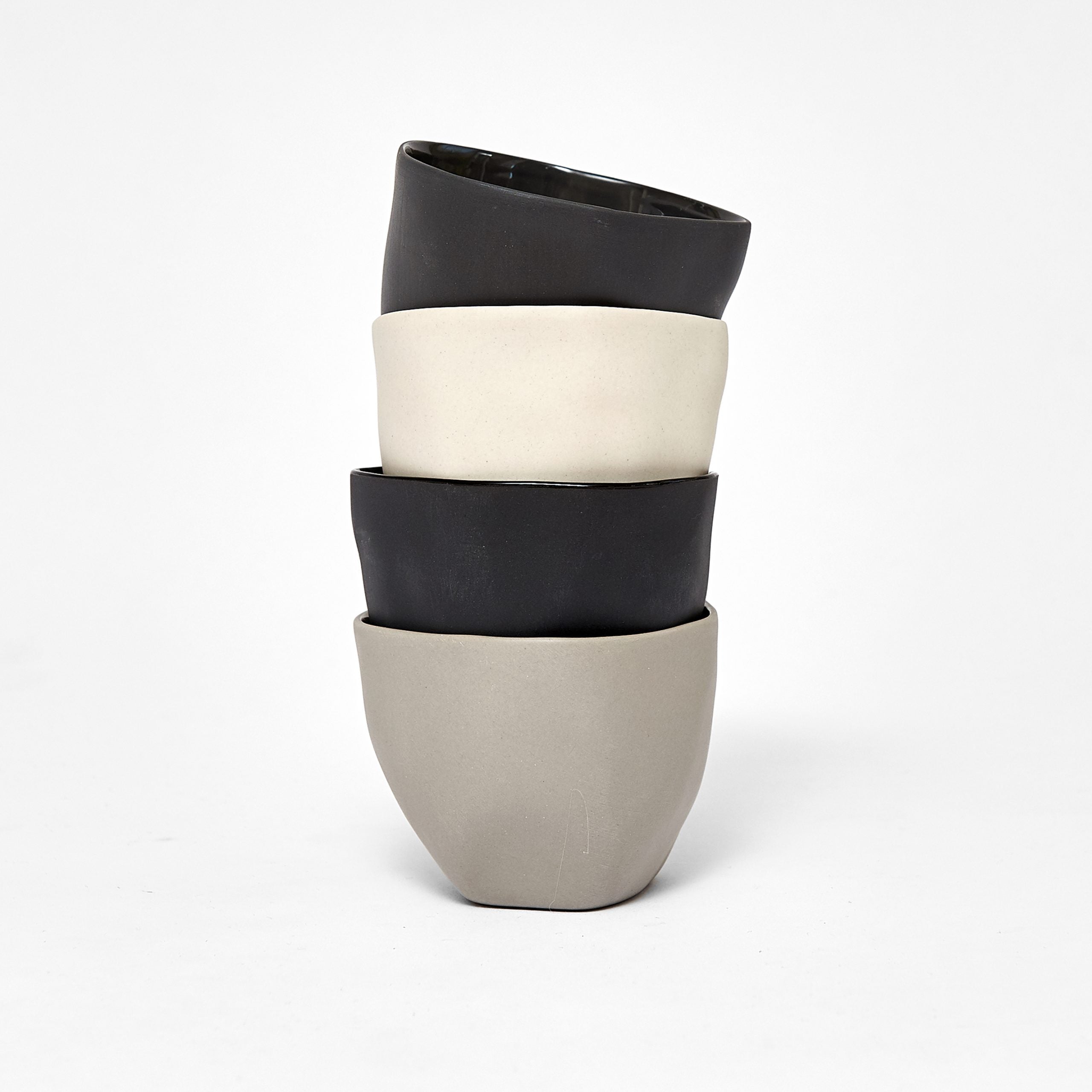 Organic Stoneware Box of 4 Espresso Cups