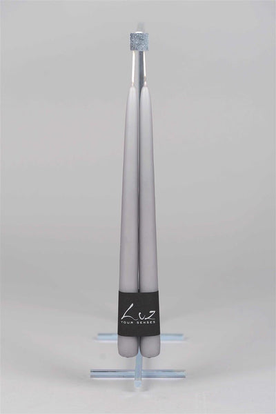 Set of 2 Candles Grey