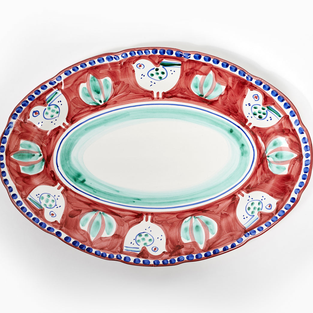 Campagna Colorful Oval Platter Large