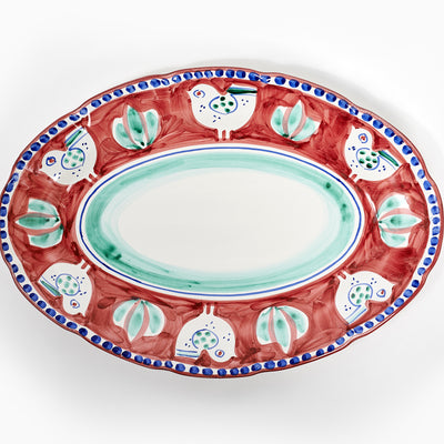 Campagna Colorful Oval Platter Large