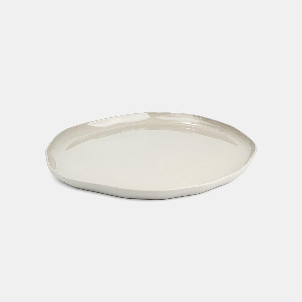 Organic Stoneware Off White First Course/Dessert Plate