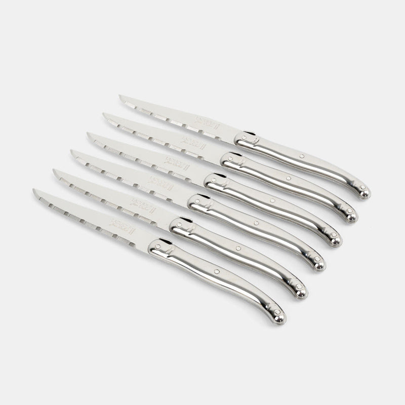 Boxed Set For 6 Stainless Steel Steak Knives